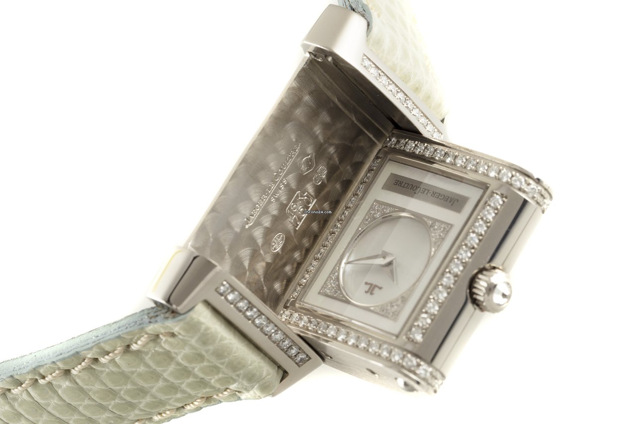 Jaeger-LeCoultre Reverso Duetto Womens watch Manual winding White gold 266.3.44 Replica 8