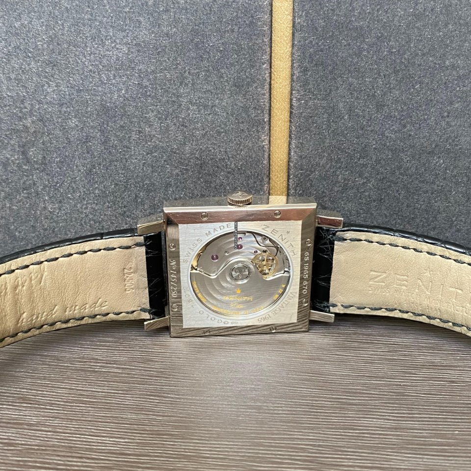 IMG_9081 Zenith New Vintage 1965 Mens watch Unisex Automatic White gold 65.1965.670 Replica 8