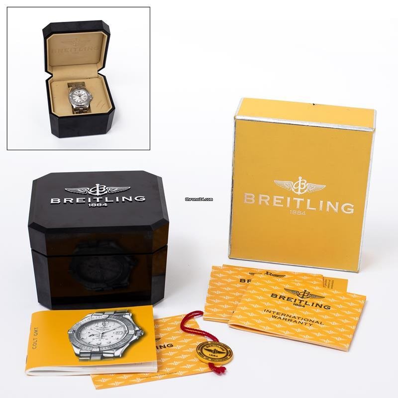 IMG_9081 Breitling Colt GMT Mens watch Unisex Automatic Steel A32350 Replica 8