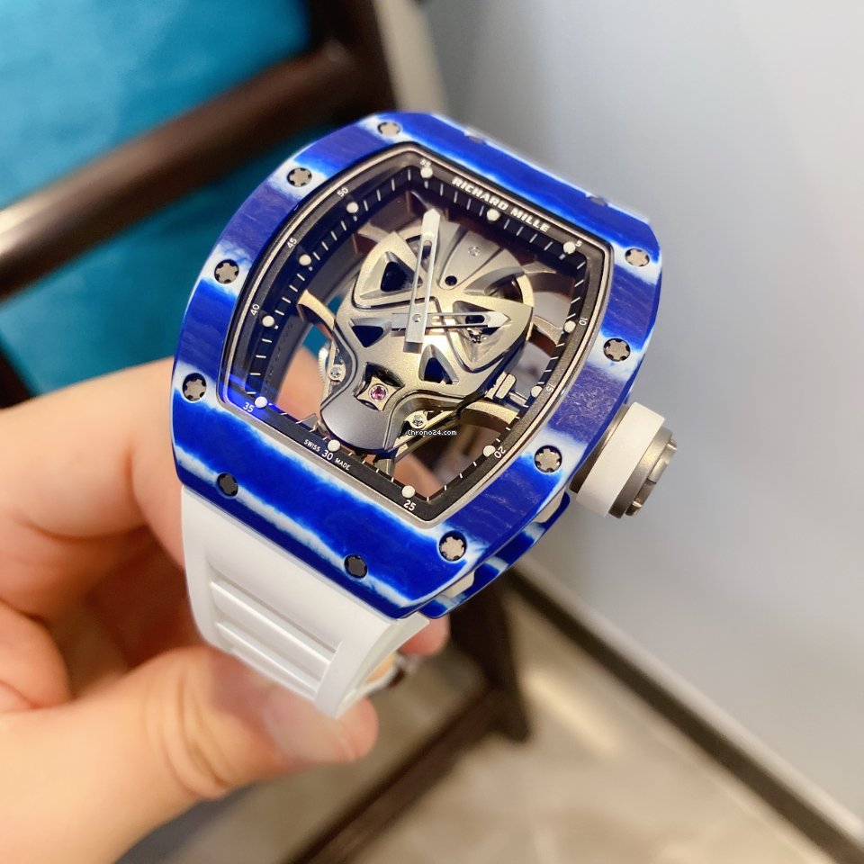 IMG_9081 Richard Mille RM 052 Mens watch Unisex Manual winding Ceramic RM 52-01 Replica 8