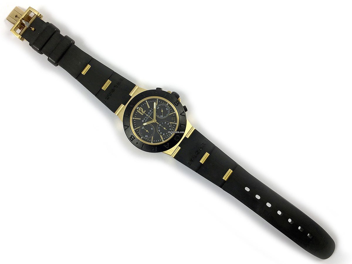 Bulgari Diagono Mens watch Unisex Automatic Yellow gold AC38G Replica 8