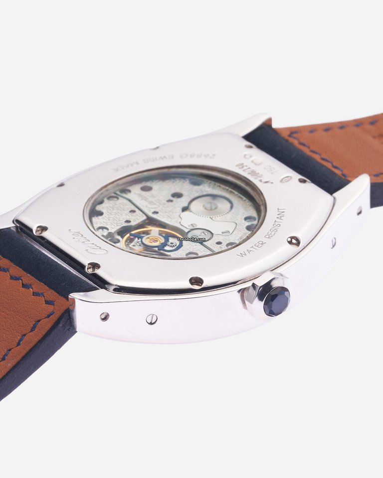 IMG_9081 Cartier Tortue Mens watch Unisex Manual winding White gold 2688G Replica 8