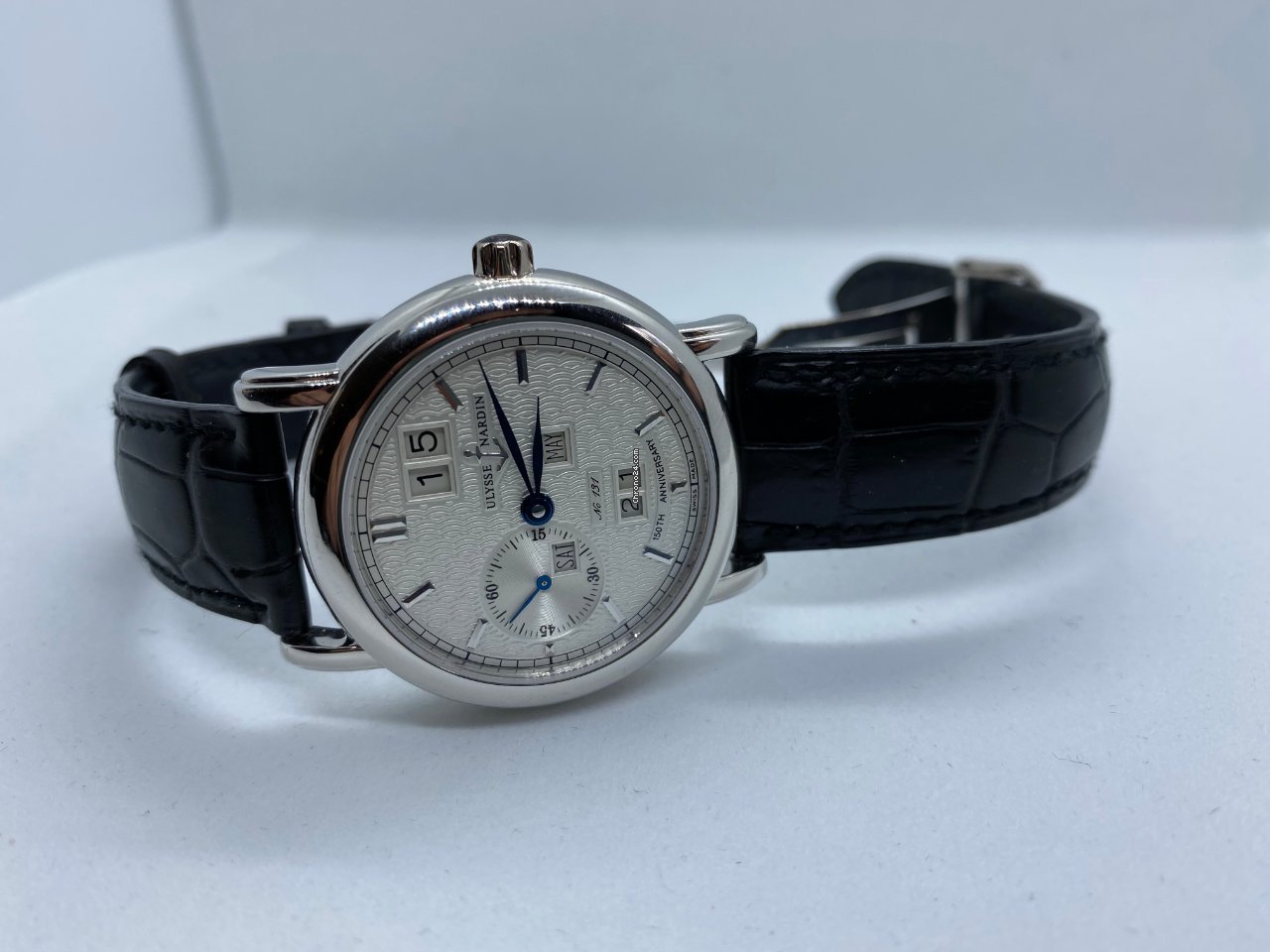 IMG_9081 Ulysse Nardin Mens watch Unisex Automatic Platinum 339-20 Replica 8