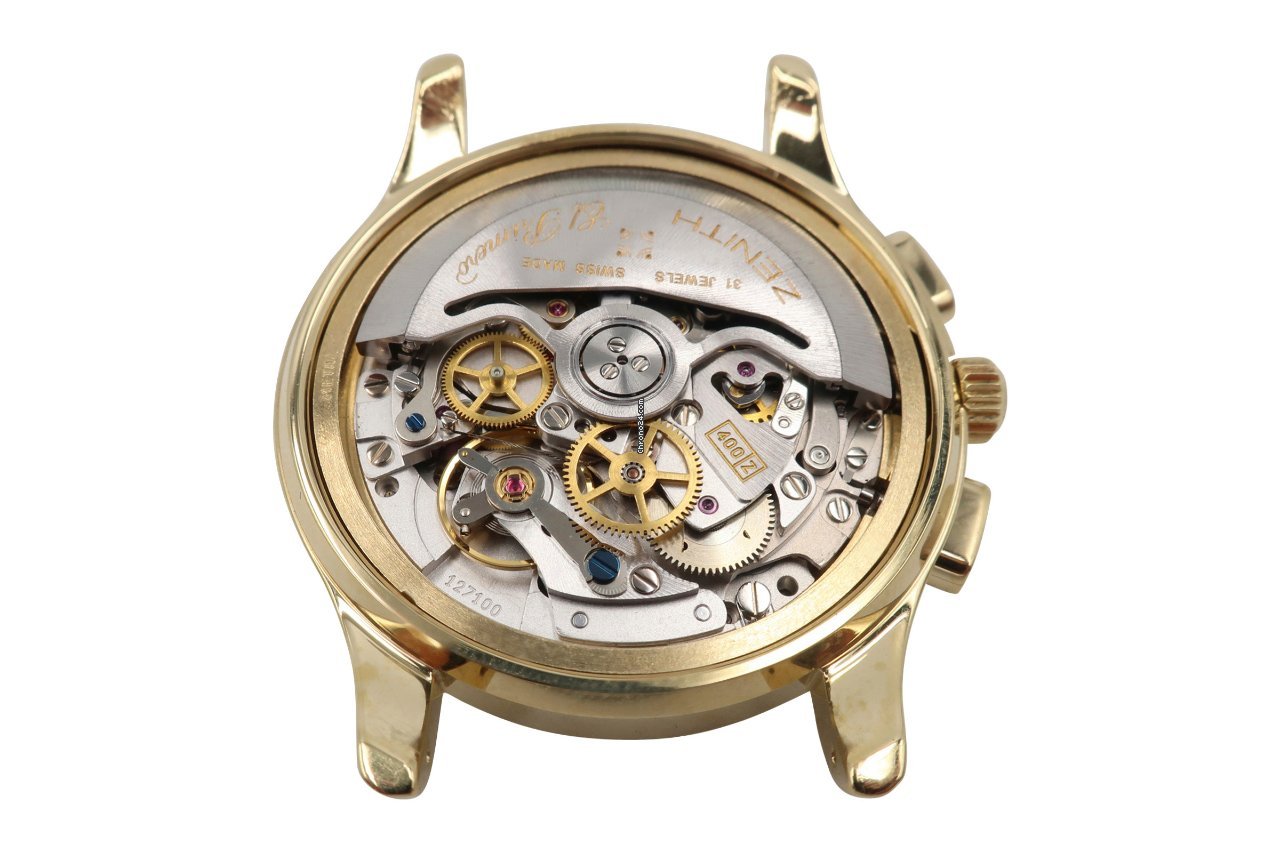 Zenith El Primero Chronograph Mens watch Unisex Automatic Yellow gold 30.0500.400 Replica 8