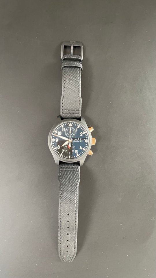 IMG_9081 IWC Pilot Chronograph Top Gun Mens watch Unisex Automatic Ceramic IW389003 Replica 8