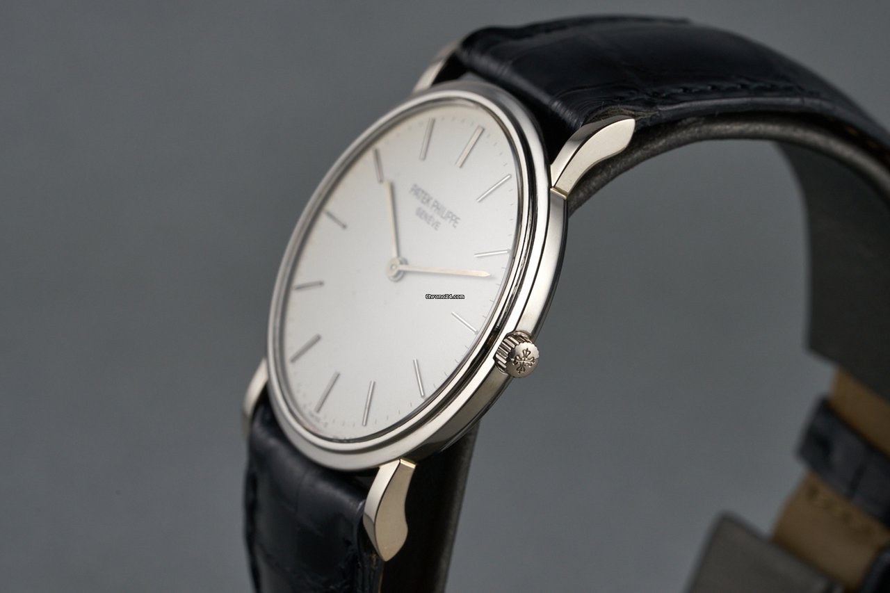IMG_9081 Patek Philippe Calatrava Mens watch Unisex Manual winding White gold 3520G Replica 8