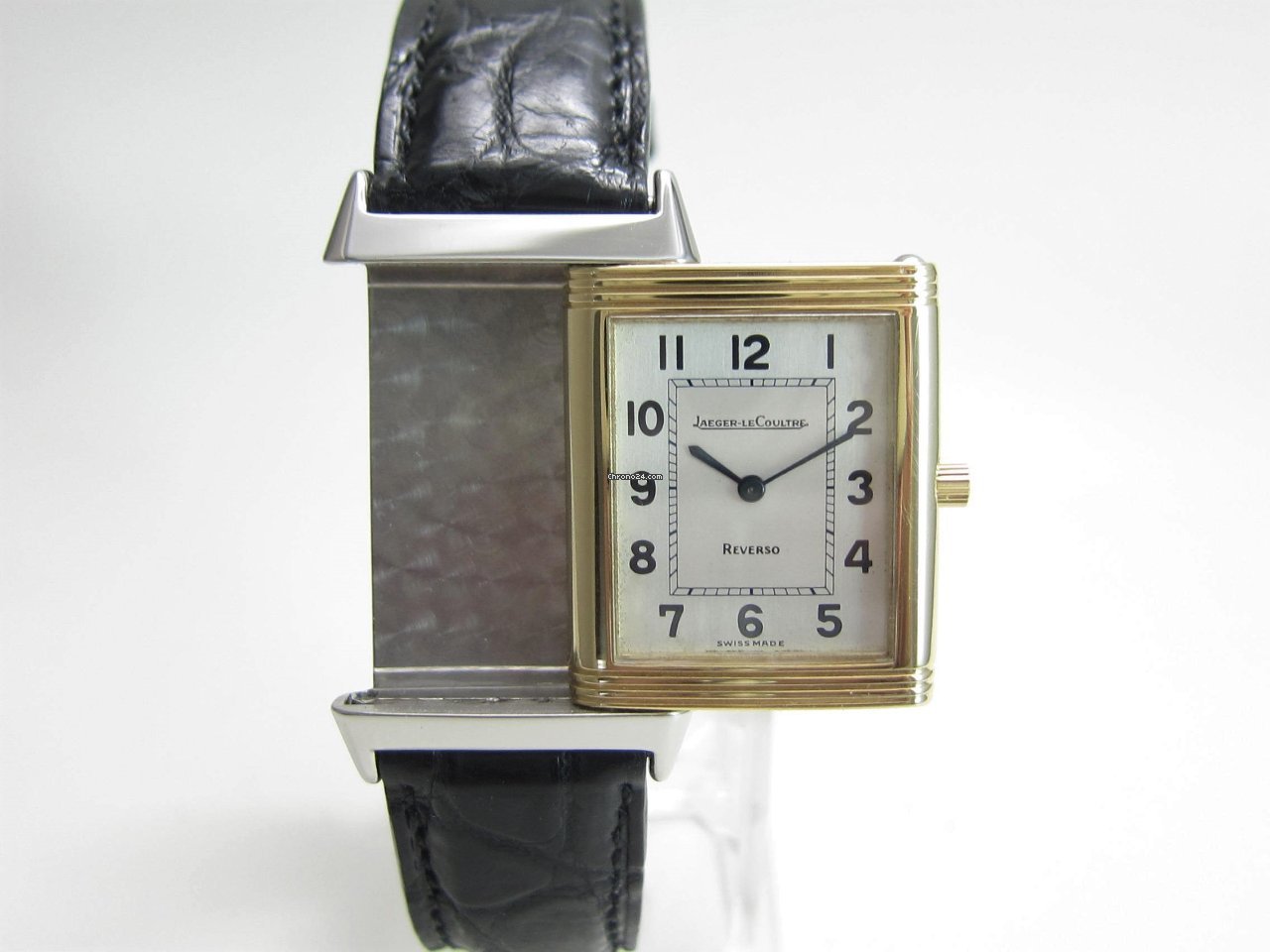 IMG_9081 Jaeger-LeCoultre Reverso Classique Mens watch Unisex Manual winding Gold Steel 250.5.86 Replica 8