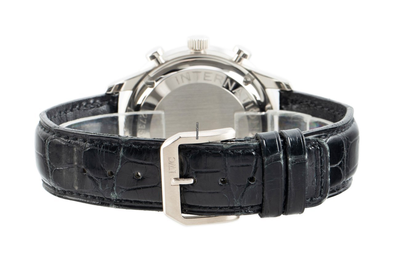IWC Portuguese Chronograph Mens watch Unisex Automatic White gold 3714 Replica 8