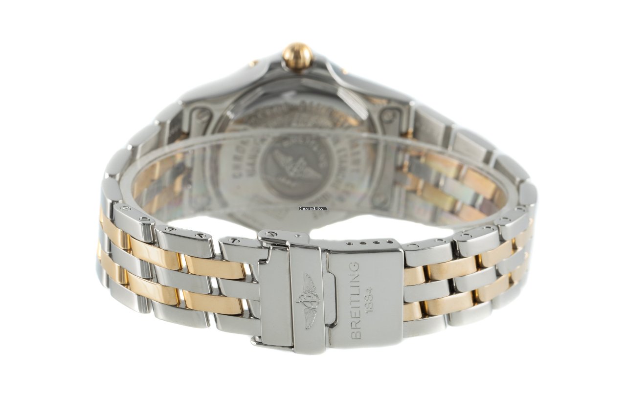 IMG_9081 Breitling Starliner Womens watch Quartz Gold Steel B71340 Replica 8