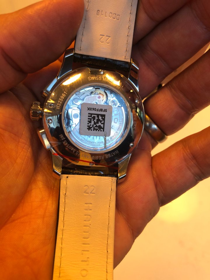 IMG_9081 Hamilton Jazzmaster Auto Chrono Mens watch Unisex Automatic Steel H32596751 Replica 8