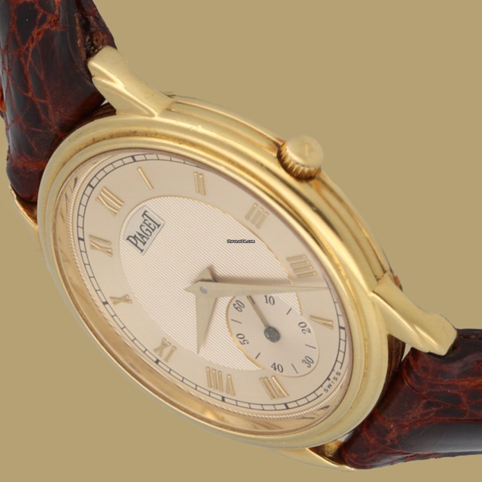 IMG_9081 Piaget Gouverneur Mens watch Unisex Manual winding Yellow gold 15970 Replica 8