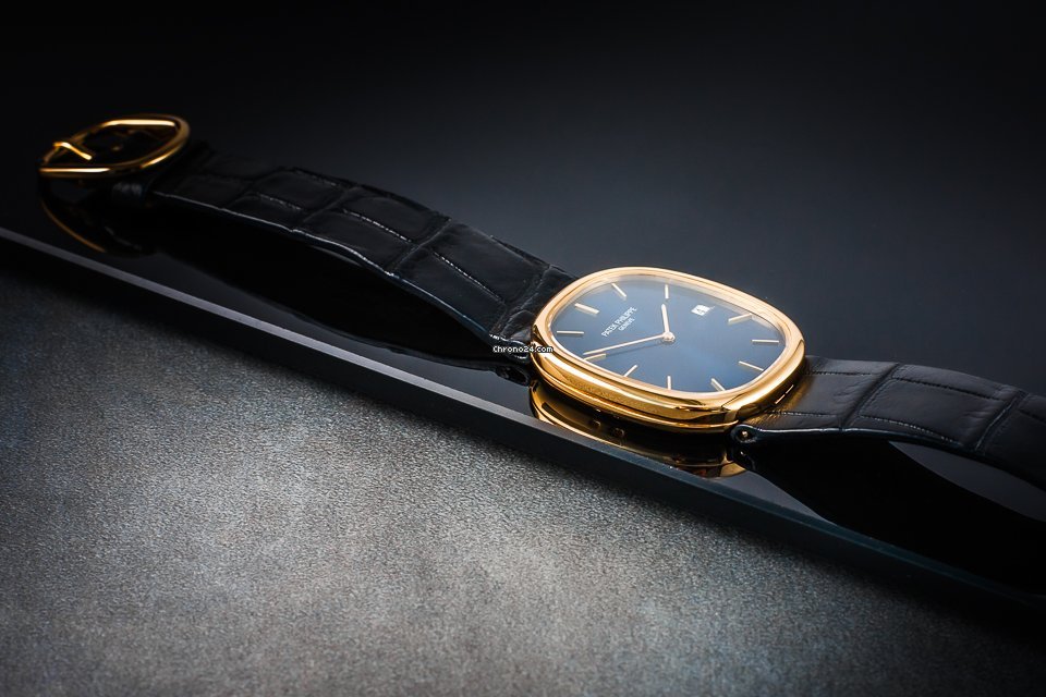 IMG_9081 Patek Philippe Golden Ellipse Mens watch Unisex Quartz Yellow gold 3747 Replica 8