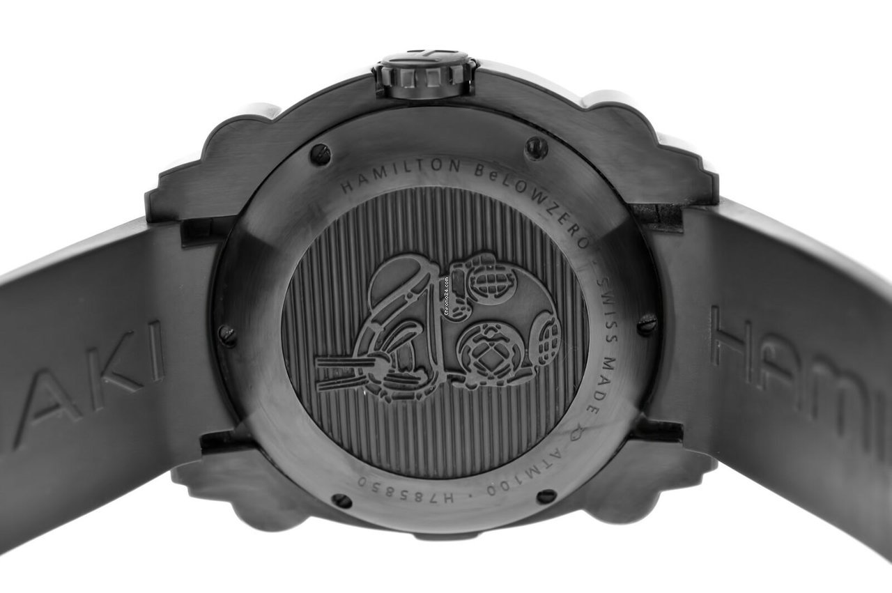 IMG_9081 Hamilton Khaki Navy BeLOWZERO Mens watch Unisex Automatic Steel H785850 Replica 8