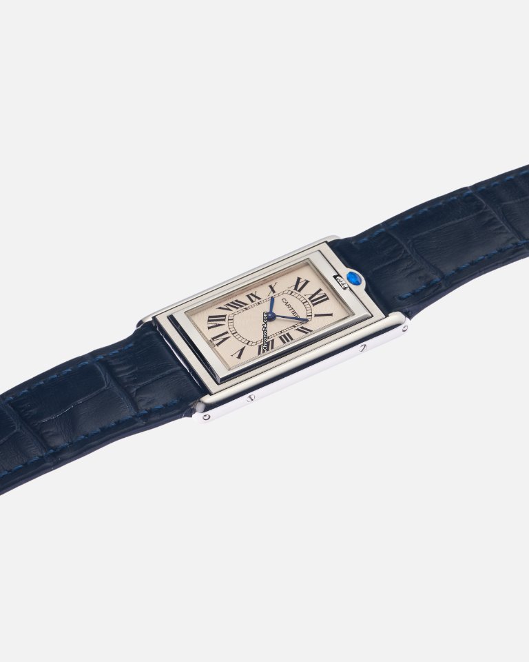 IMG_9081 Cartier Tank Mens watch Unisex Manual winding Steel 2390 Replica 8