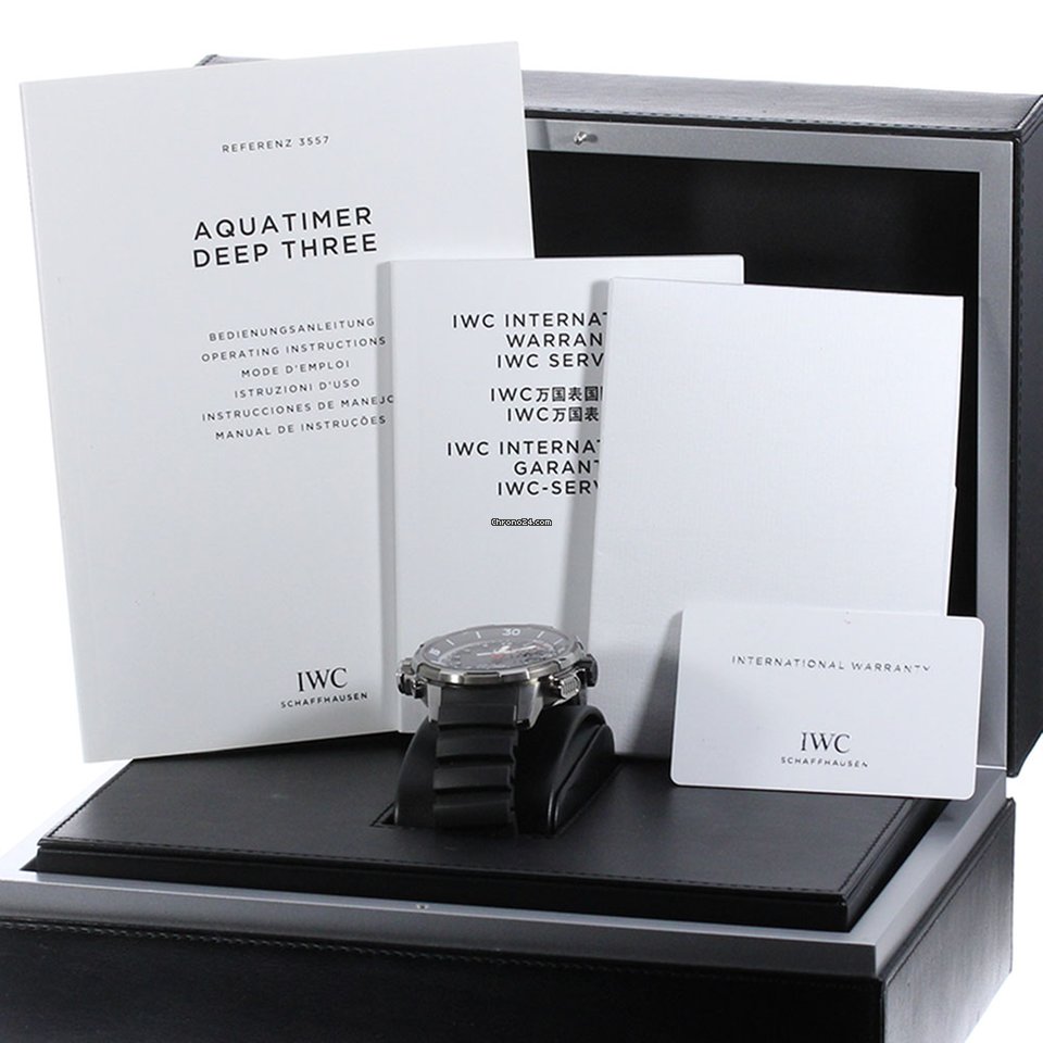 IMG_9081 IWC Aquatimer Deep Three Mens watch Unisex Automatic Titanium IW355701 Replica 8