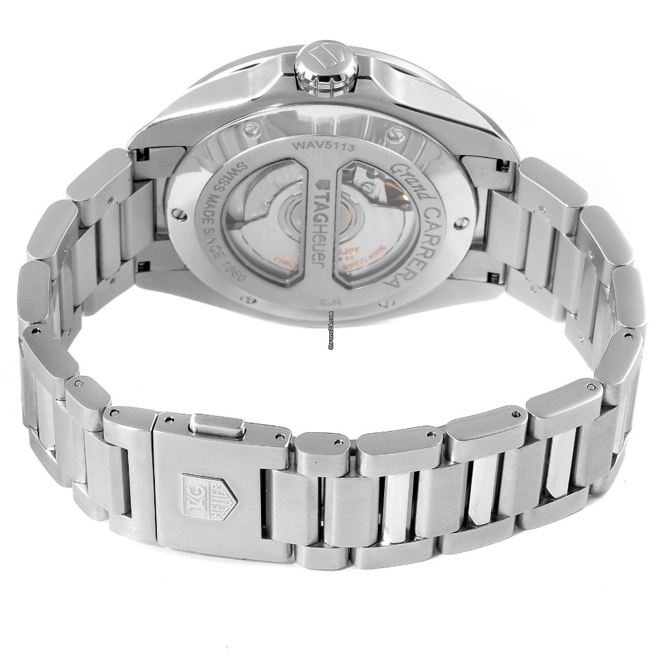 TAG Heuer Grand Carrera Mens watch Unisex Automatic Steel WAV5113.BA0901 Replica 8