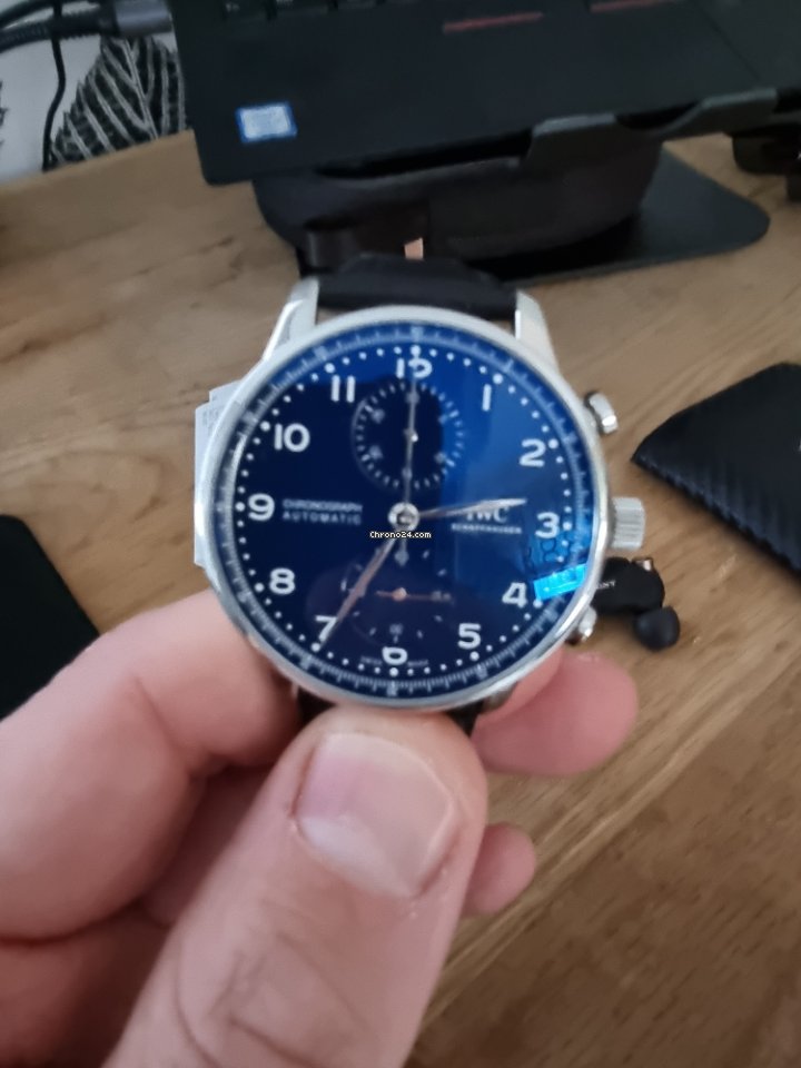 IMG_9081 IWC Portuguese Chronograph Mens watch Unisex Automatic Steel 371601 Replica 8