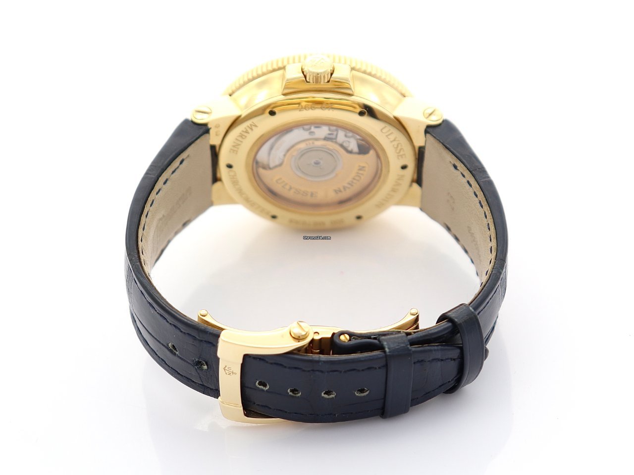 IMG_9081 Ulysse Nardin Marine Chronometer 43mm Mens watch Unisex Automatic Rose gold 266-67 43 Replica 8