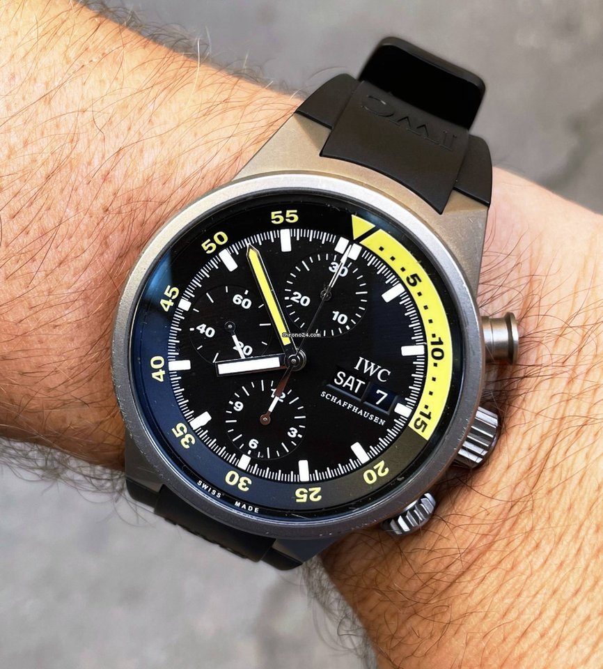IMG_9081 IWC Aquatimer Chronograph Mens watch Unisex Automatic Titanium IW3719 Replica 8