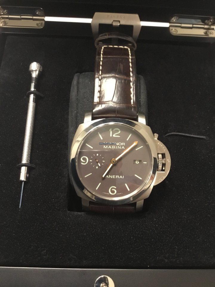 IMG_9081 Panerai Luminor Marina Automatic Mens watch Unisex Automatic Titanium BB 1408602 Replica 8