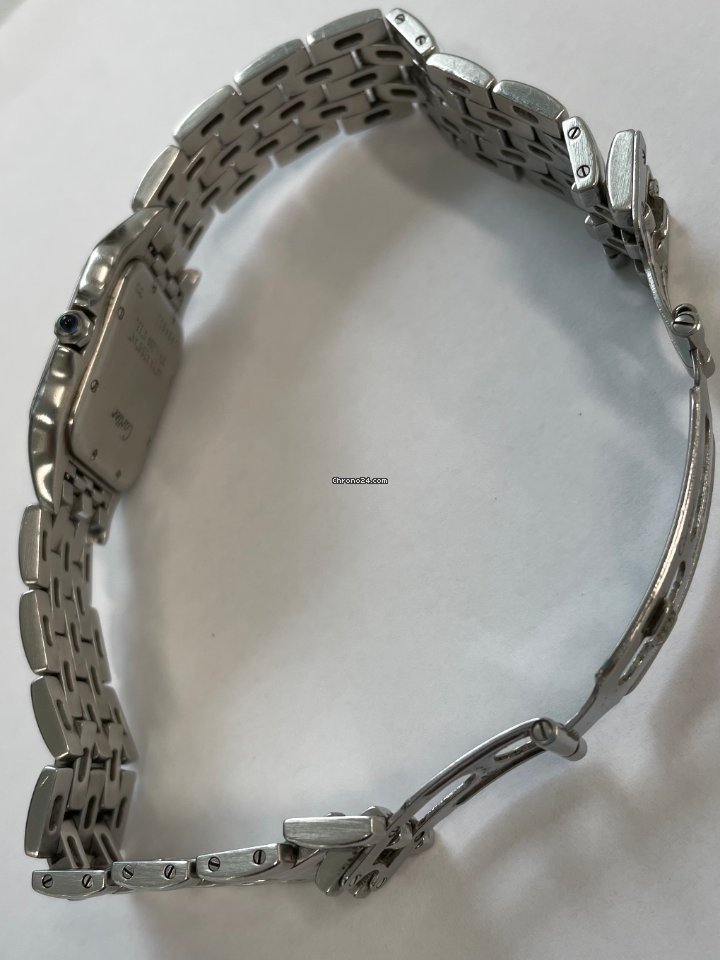 IMG_9081 Cartier Panthere Womens watch Quartz Steel 1310 Replica 8