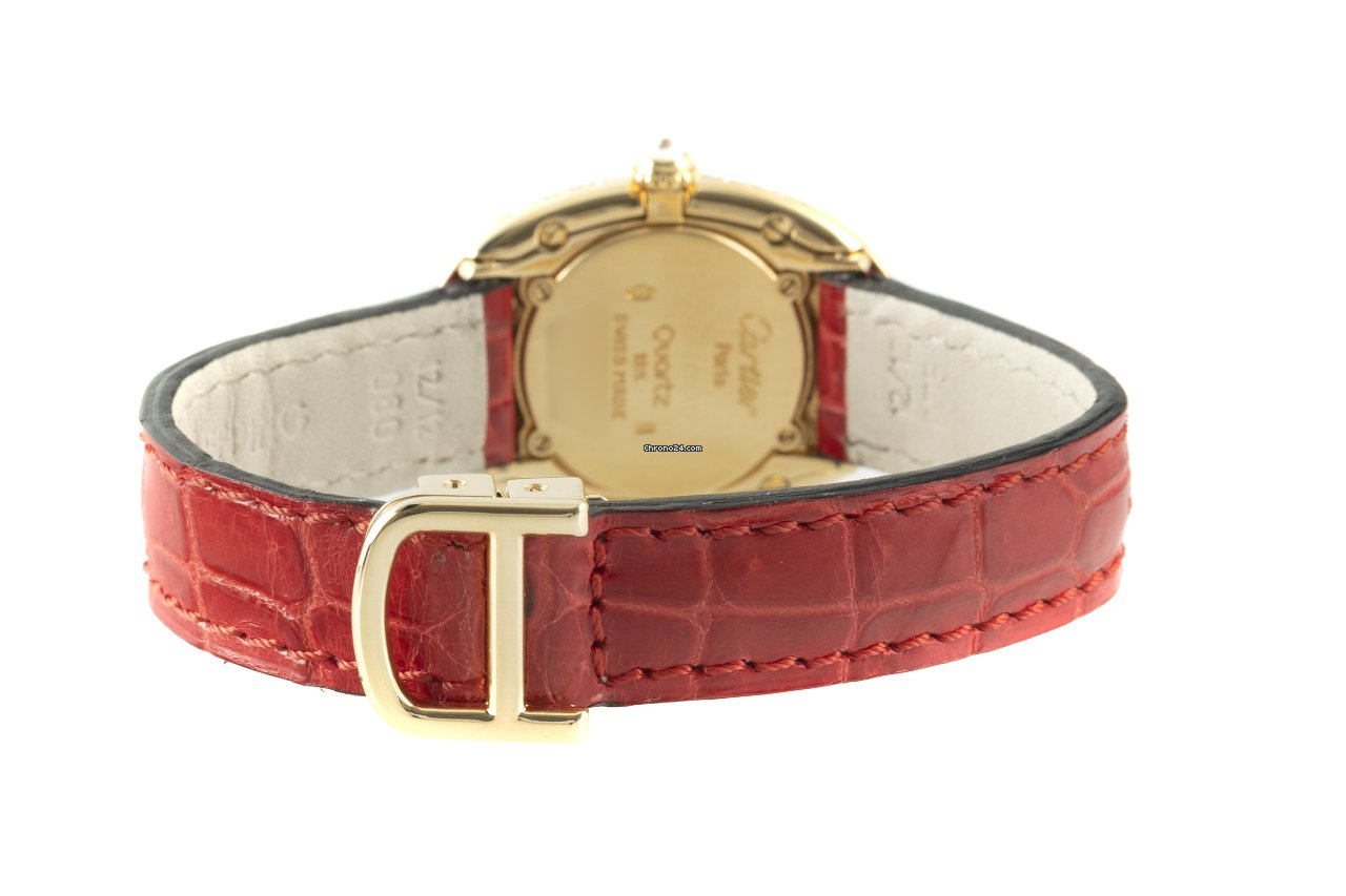 IMG_9081 Cartier Baignoire Womens watch Quartz Yellow gold 8057912 Replica 8