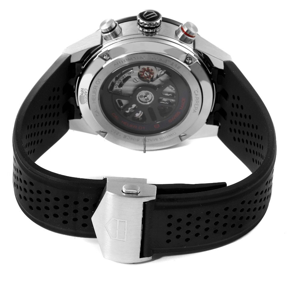 IMG_9081 TAG Heuer Carrera Calibre HEUER 01 Mens watch Unisex Automatic Steel CAR201V.BA0714 Replica 8