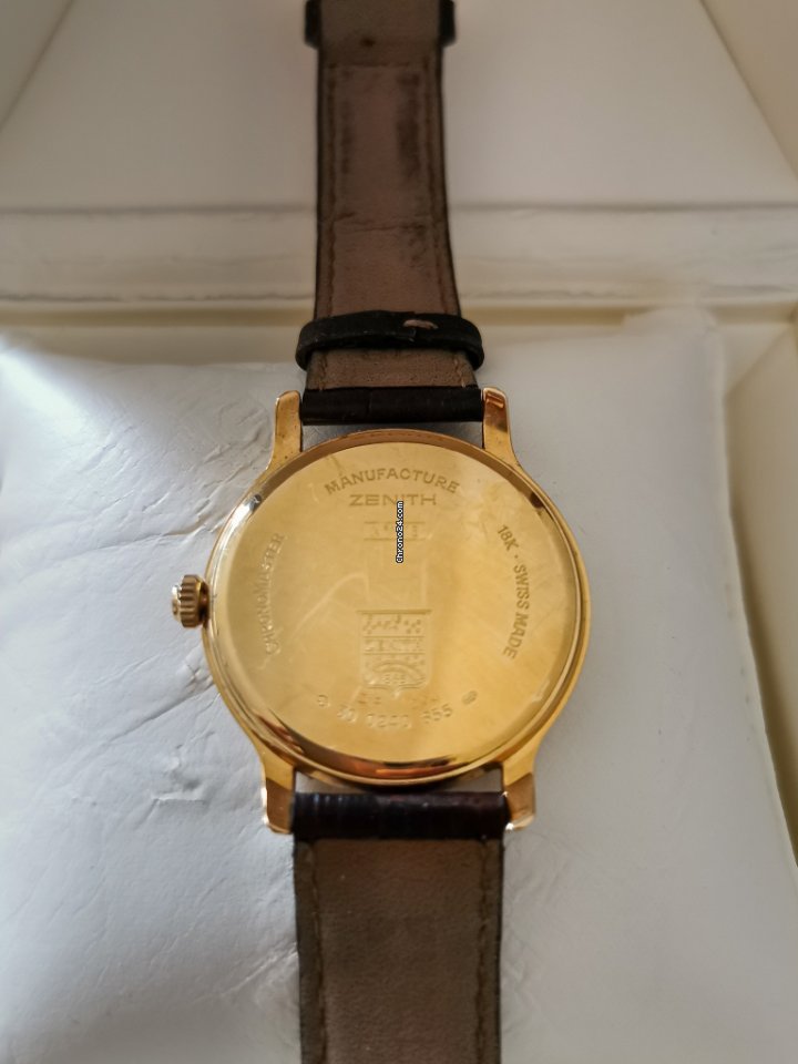 IMG_9081 Zenith Elite Power Reserve Mens watch Unisex Automatic Yellow gold 30.0240.655 01 Replica 8