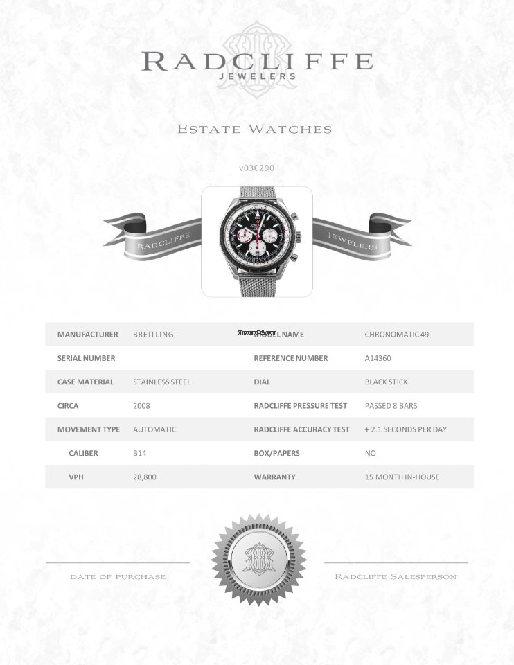 IMG_9081 Breitling Chrono-Matic 49 Mens watch Unisex Automatic Steel A14360 Replica 8