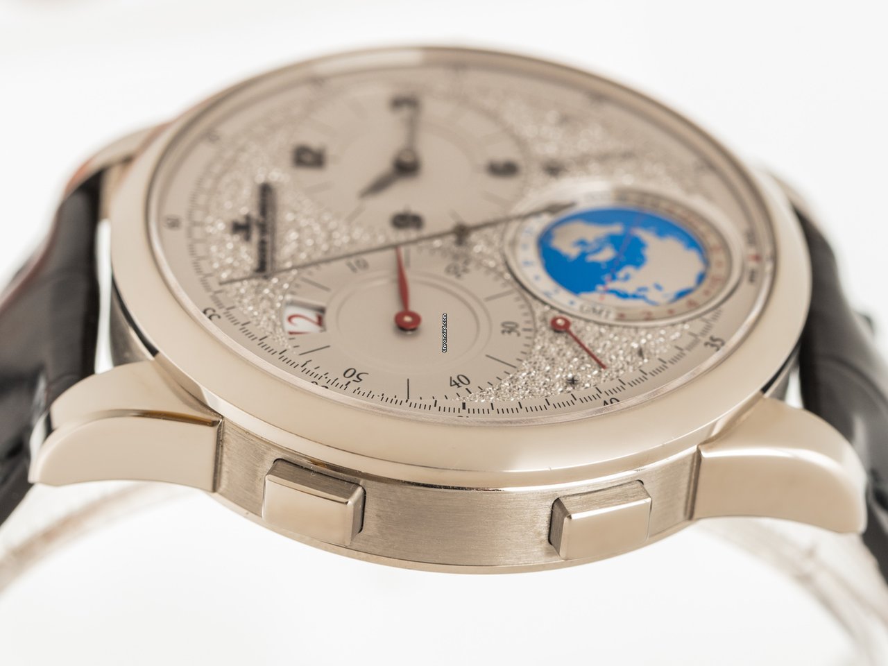Jaeger-LeCoultre Duometre Mens watch Unisex Manual winding White gold 606.35.40 Replica 8