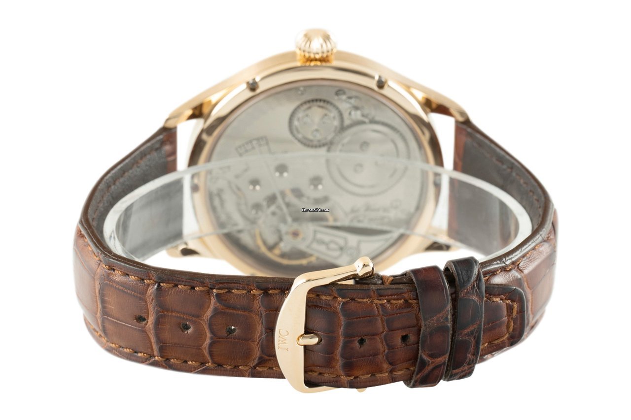 IWC Portuguese Hand-Wound Mens watch Unisex Manual winding Red gold IW5442 Replica 8
