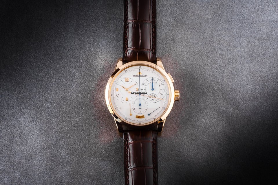 Jaeger-LeCoultre Duometre Mens watch Unisex Manual winding Rose gold 600.2.28.S Replica 8
