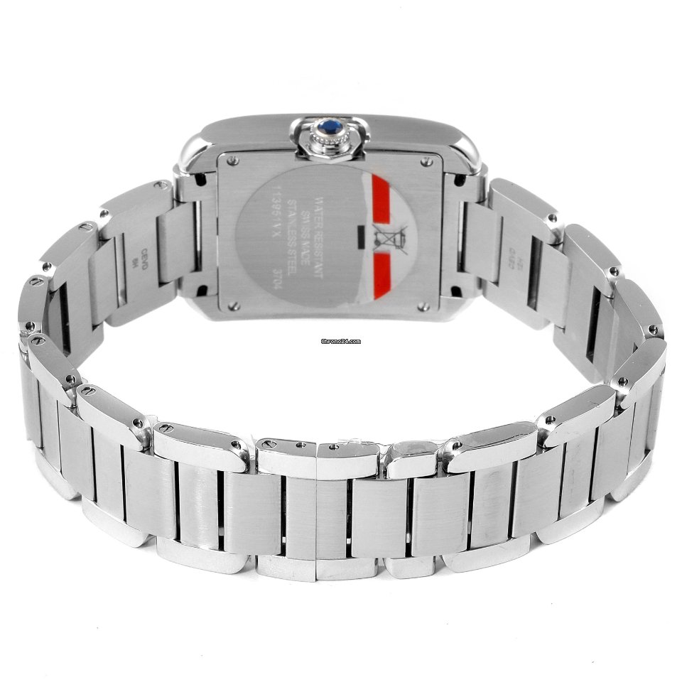 IMG_9081 Cartier Tank Anglaise Womens watch Quartz Steel W4TA0004 Replica 8