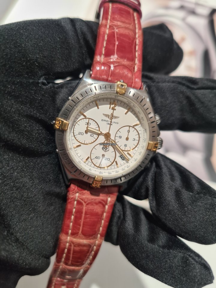 Breitling Mens watch Unisex Quartz Gold Steel B55045 Replica 8