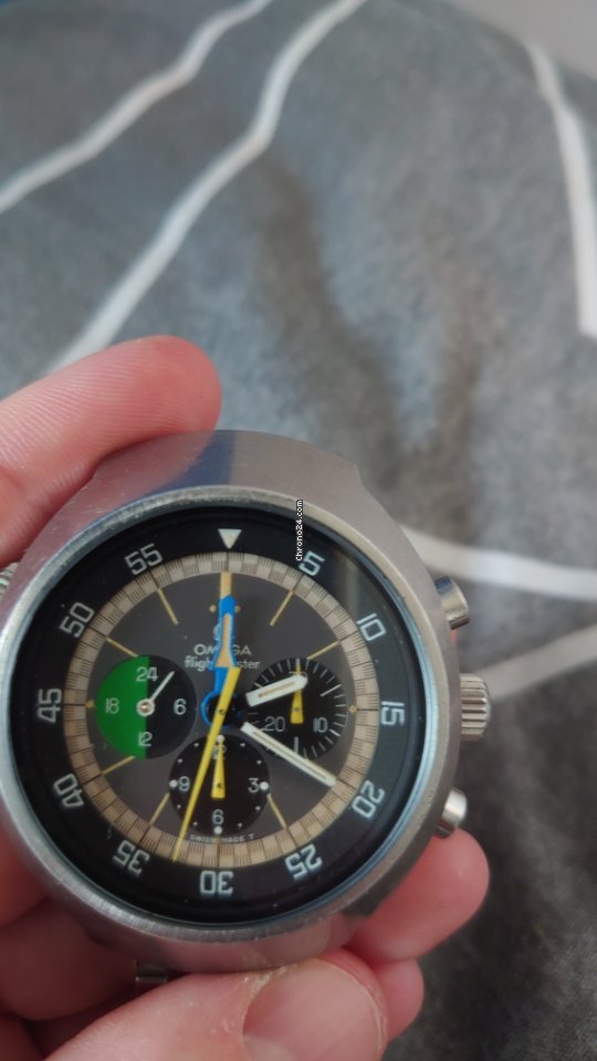 IMG_9081 Omega Flightmaster Mens watch Unisex Manual winding Steel 145.013 Replica 8