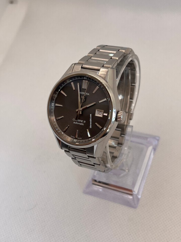 IMG_9081 TAG Heuer Carrera Calibre 5 Mens watch Unisex Automatic Steel WAR211C.BA0782 Replica 8