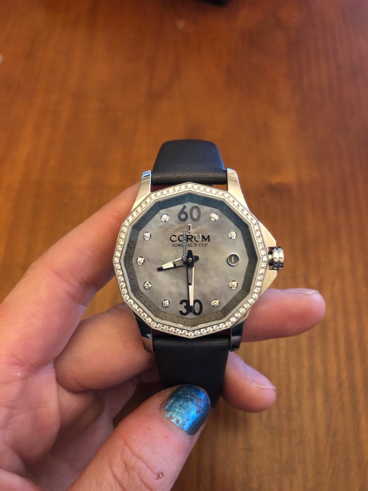 IMG_9081 Corum Admirals Cup Legend 38 Womens watch Automatic 082.101.47 F149 PK11 Replica 8