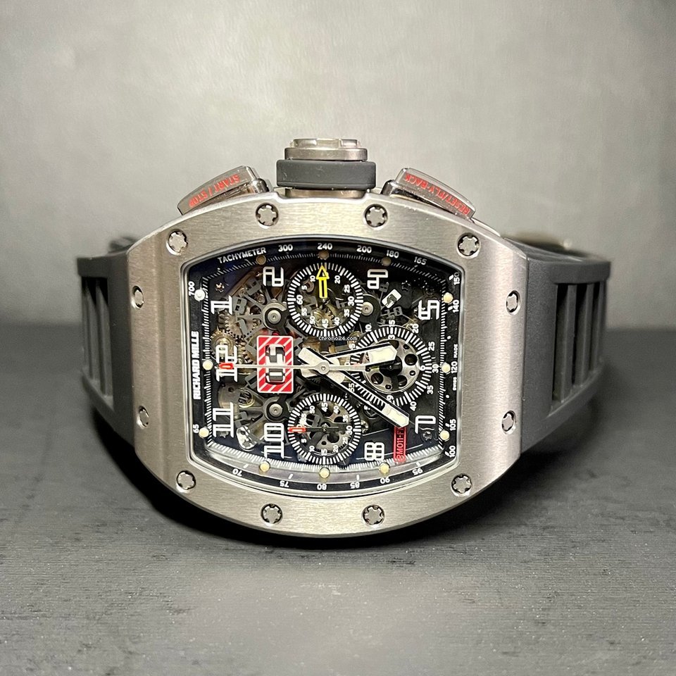 Richard Mille RM 011 Mens watch Unisex Automatic Titanium RM011 AH Ti Replica 8