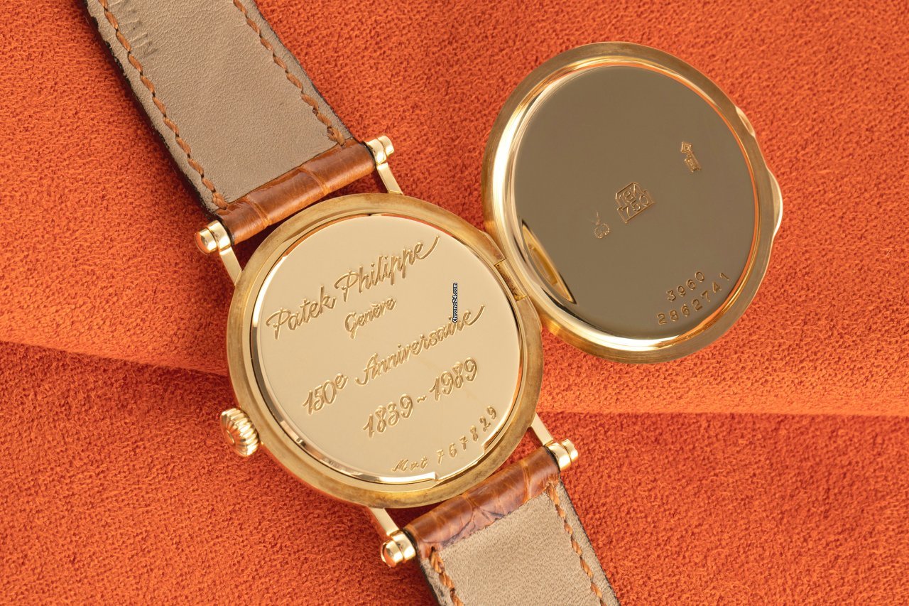 Patek Philippe Calatrava Mens watch Unisex Manual winding Yellow gold 3960 Replica 8