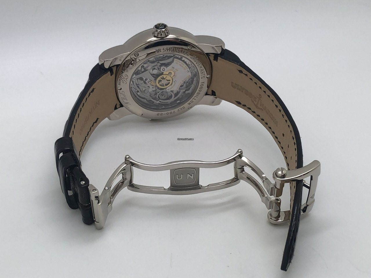 IMG_9081 Ulysse Nardin Genghis Khan Mens watch Unisex Manual winding White gold 780-88 Replica 8