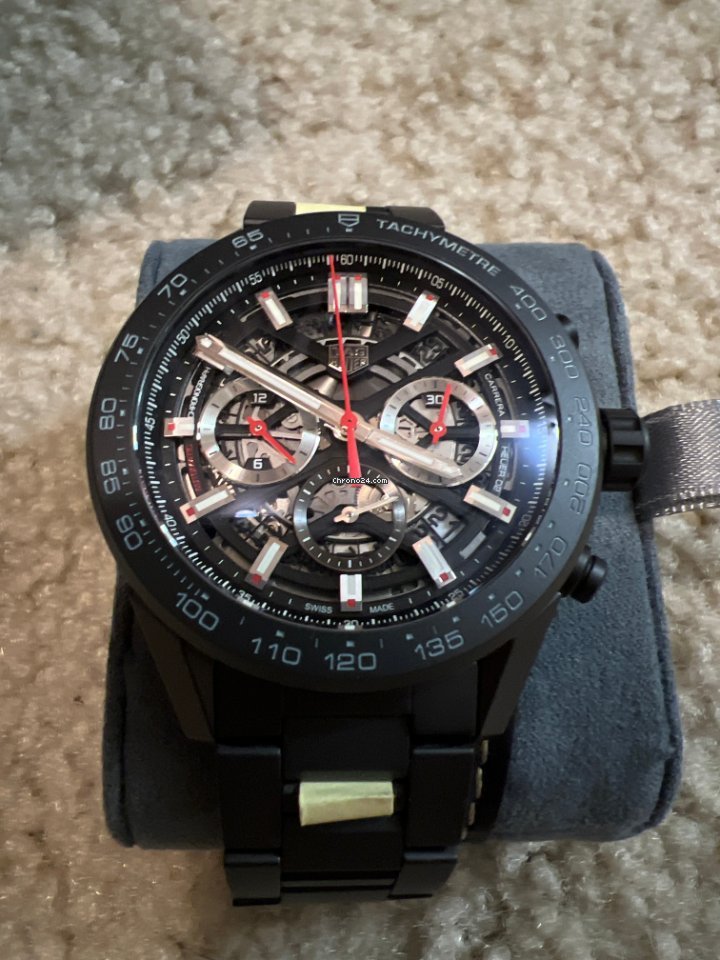 TAG Heuer Carrera Mens watch Unisex Automatic Ceramic CBG2A90.BH0653 Replica 8