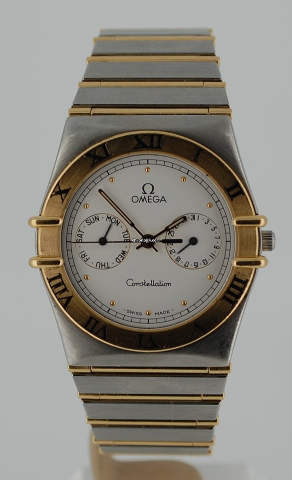 Omega Constellation Day-Date Mens watch Unisex Quartz Gold Steel 396.1069 Replica 8