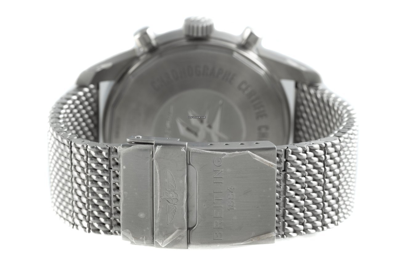 IMG_9081 Breitling Transocean Chronograph Unitime Mens watch Unisex Automatic Steel AB0510 Replica 8