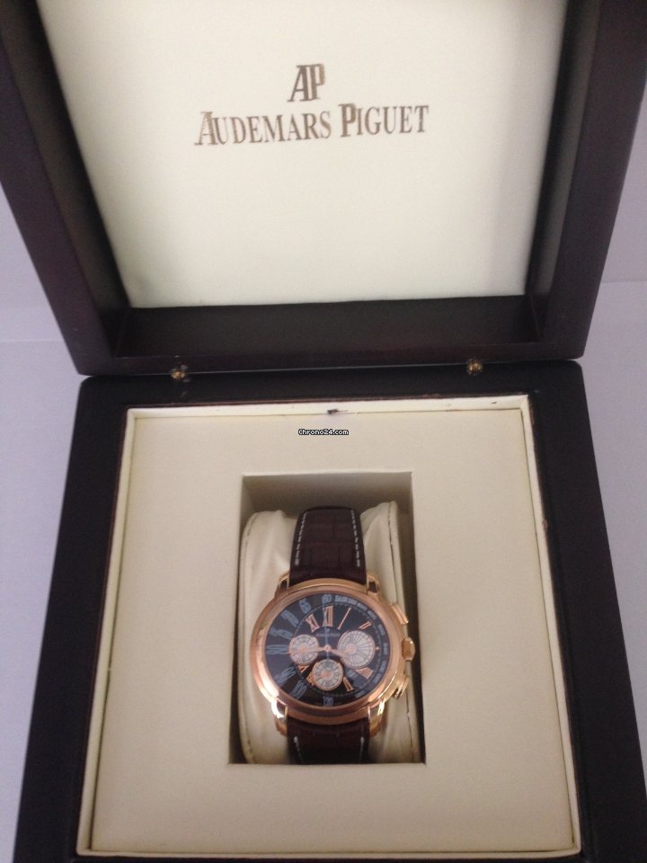 IMG_9081 Audemars Piguet Millenary Chronograph Mens watch Unisex Automatic Rose gold 26145OR.OO.D095CR.01 Replica 8