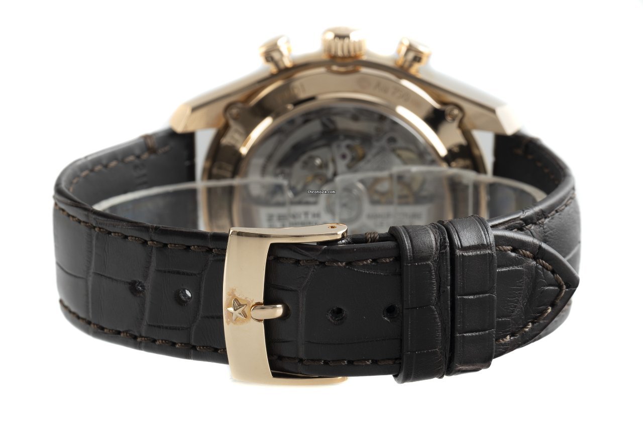 IMG_9081 Zenith El Primero Chronograph Mens watch Unisex Automatic Red gold 18.2045.400 Replica 8