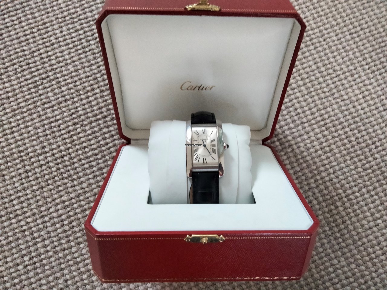 IMG_9081 Cartier Tank Americaine Mens watch Unisex Automatic Steel WSTA0018 Replica 8