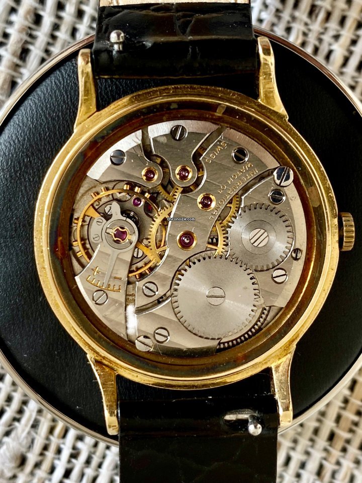 IWC Mens watch Unisex Manual winding Yellow gold 1308061 Replica 8