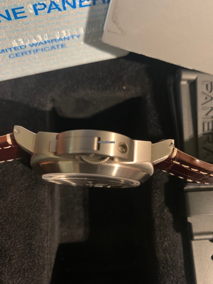 IMG_9081 Panerai Luminor Marina Mens watch Unisex Manual winding Titanium PAM 00118 Replica 8