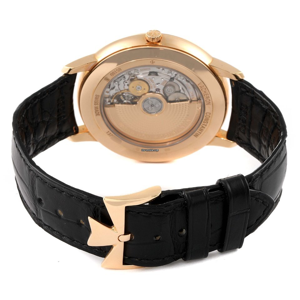 IMG_9081 Vacheron Constantin Patrimony Mens watch Unisex Automatic Rose gold 85180 000R-9166 Replica 8