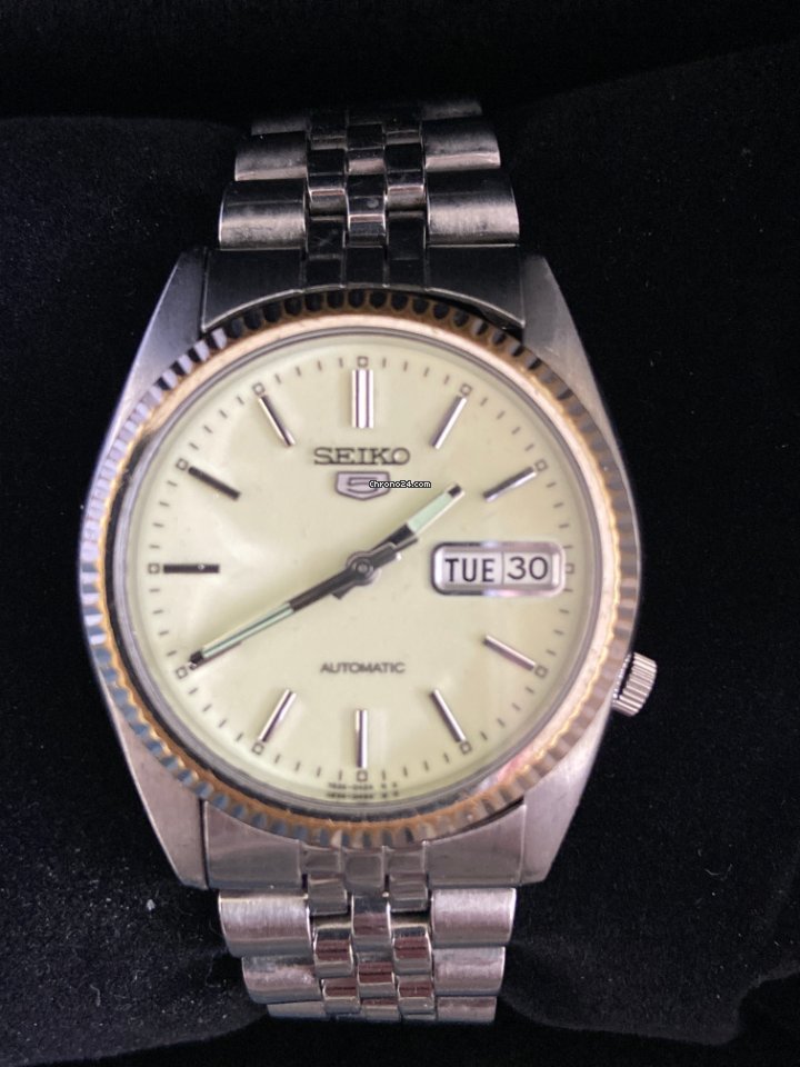 Seiko 5 Mens watch Unisex Automatic Steel SNXJ89 Replica 8